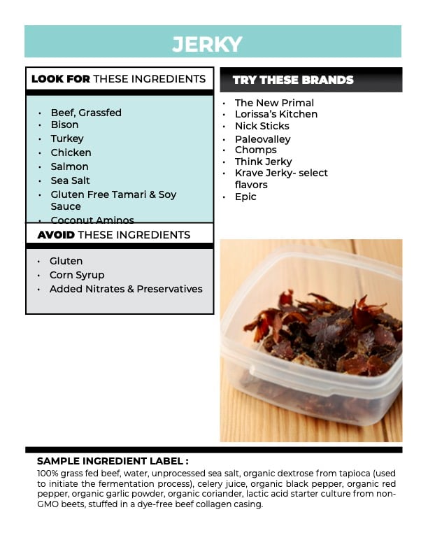 Prepackaged Foods and Snacks Guide